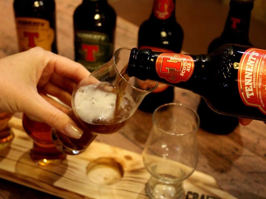 Glasgow: Beer Flight with a Haggis Taster in a Glasgow pub - Van Winkle Barrowlands: where beer and haggis meet